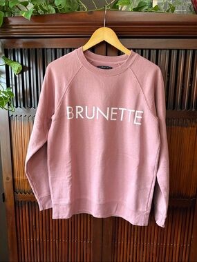 BRUNETTE The Label Dusty Pink Crewneck Sweatshirt